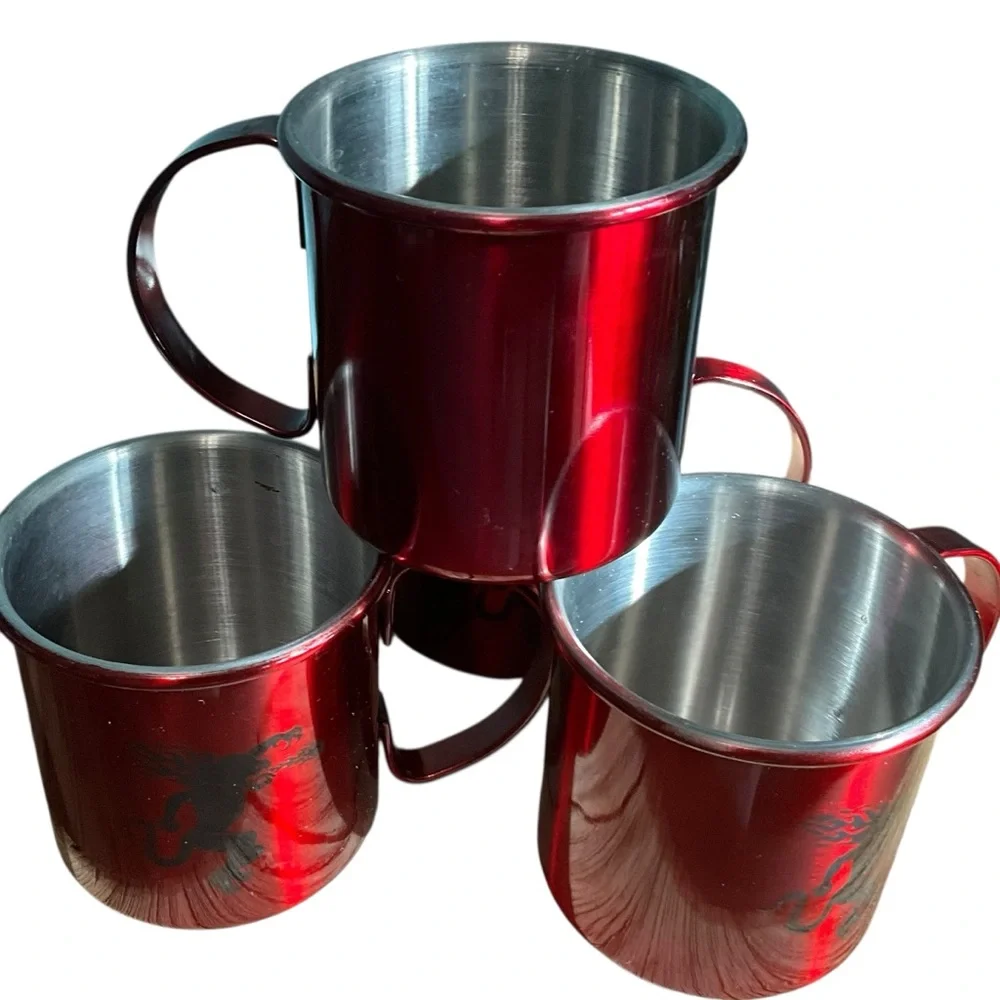 NWOT Fireball Logo Brand 4 Moscow Mule Cups